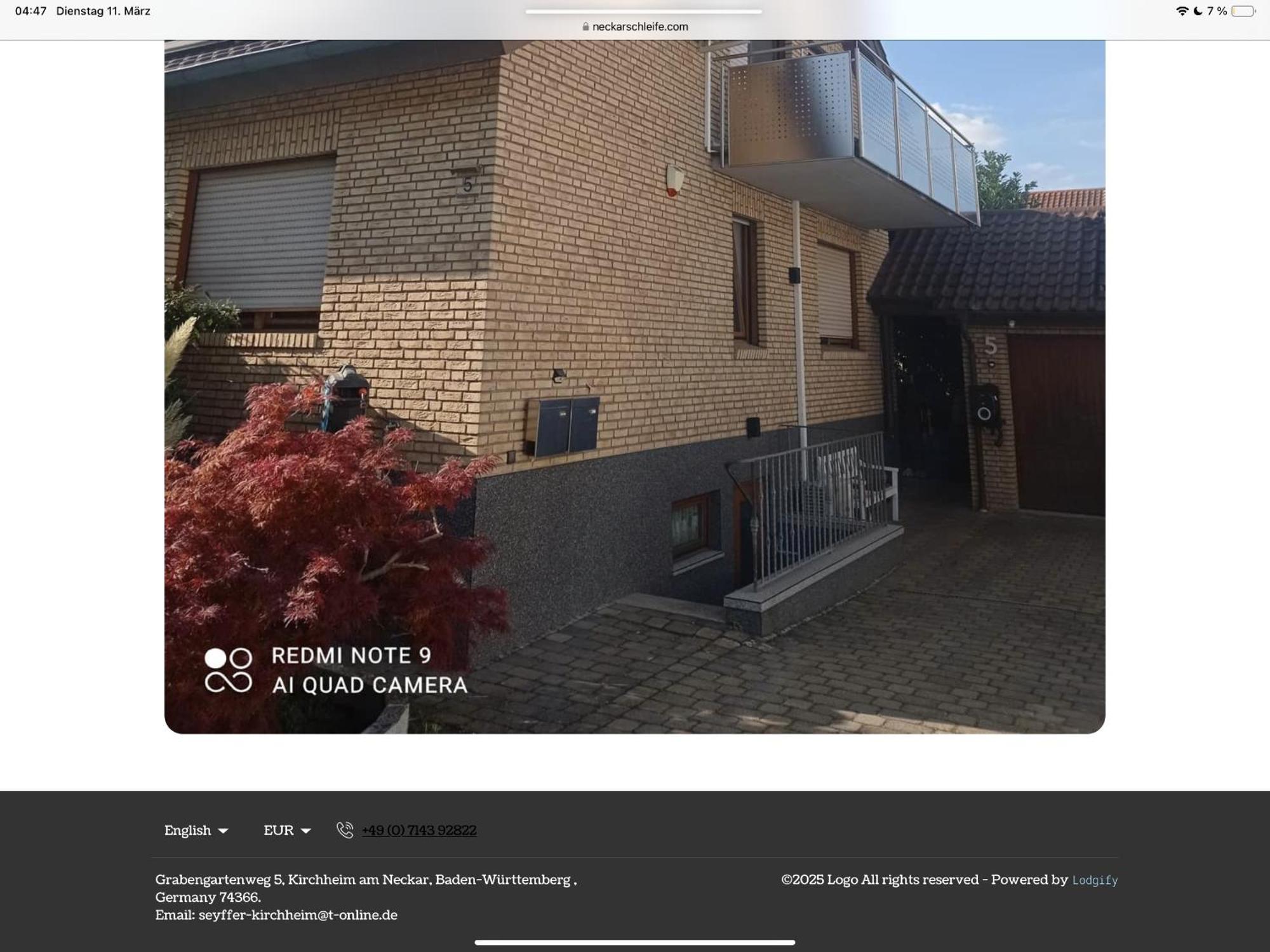 Moderne Ferienwohnung Neckarschleife Mit Klimaanlage Kirchheim am Neckar Екстер'єр фото
